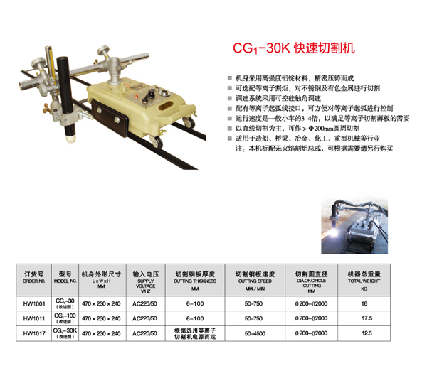 CG1-30K快速式切割机