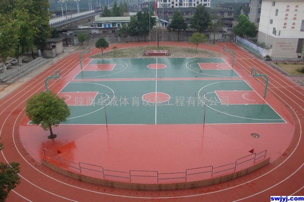 渭南 延安 安康 汉中 塑胶球场  跑道  硅pu球场 人造草坪