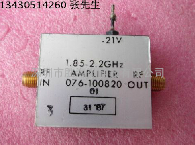 美国进口 076-100820 1.8-2.2GHz 19dB SMA 低噪声微波放大器