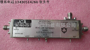 JCA JCA1011-450BC 6.8-11.2GHz 34dB 27dBm 低噪声功率放大器