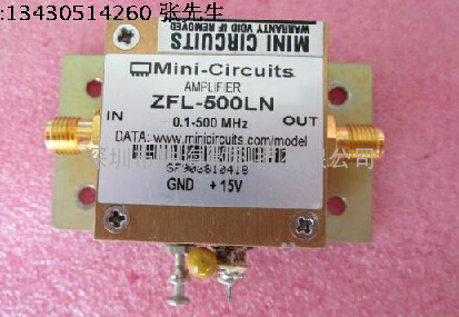 美国MINI ZFL-500LN 0.1-500MHz 24dB SMA 低噪声微波功率放大器