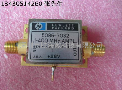 美国HP 5086-7032 100KHz-550MHz 20dB SMA接头 低噪声微波放大器