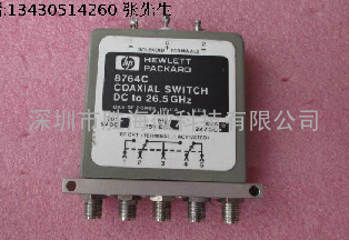 8763B 安捷伦 射频微波同轴开关开关，直流至 SMA 18GHz SPDT 24V