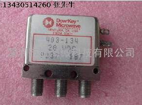 Dow-Key 403-134 18GHz SMA头 28V 300W 单刀双掷 射频同轴开关