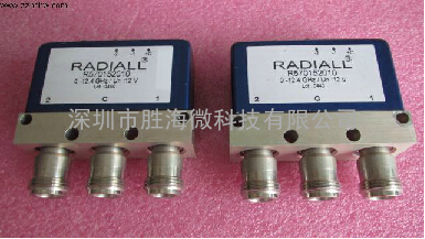 Radiall R570152010 DC-12.4GHz 700W 12V 单刀双掷 射频同轴开关