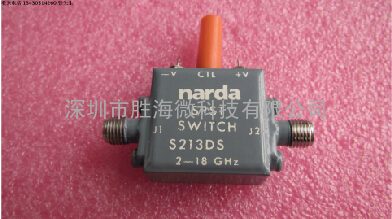 S213DS narda 1-18GHz 3W SPST SMA PIN 单刀单子PIN高速同轴开关