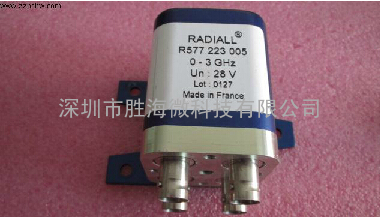 RADIALL R577223005 3GHz BNC 28V 500W 双刀双掷 射频同轴开关