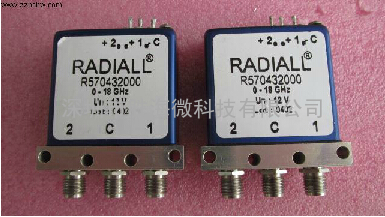 Radiall R570432000 SPDT SMA 18GHz 12V 单刀双掷射频同轴开关