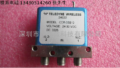 CCR-33S10 teledyne 18GHz SPDT SMA 12V 28V SPDT 射频同