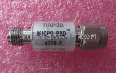 NARDA进口4779-7 7dB DC-18GHz 2W SMA RF射频微波同轴固定衰减器