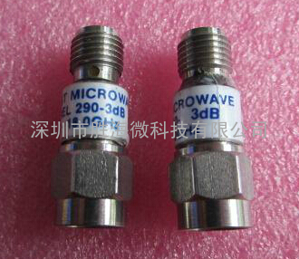 midwest 290-3dB 3dB DC-18GHz 2W SMA RF射频微波同轴固定衰减器