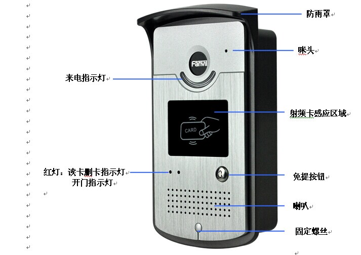 公寓专用IP门禁电话