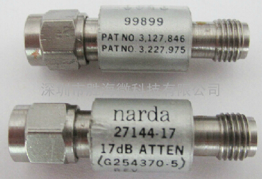 27166-13 narda DC-18GHz 13dB 2W SMA 射频微波同轴高固定衰减器