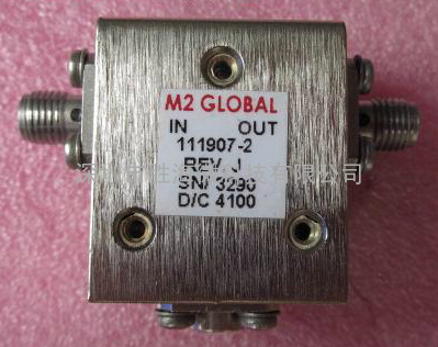 美国M2 GLOBAL 111907-2 3.4-4.5GHz SMA RF 射频微波同轴隔离器