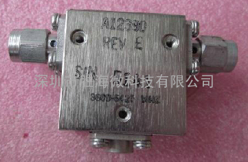 美国HARRLS进口 A12390 3.3-6.6GHz SMA RF 射频微波同轴隔离器