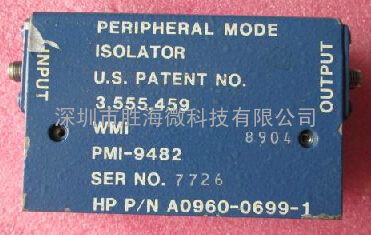 美国HP 0960-0699-1 2-8GHz SMA RF射频微波同轴宽带隔离器