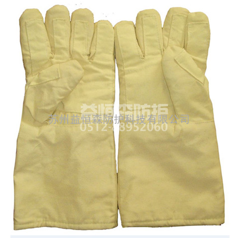 苏州劳保用品 E-LA7 特种芳纶混纺表面层 芳纶隔热层 650度耐高温手套