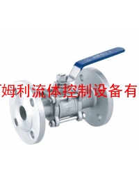 不锈钢三片式法兰球阀