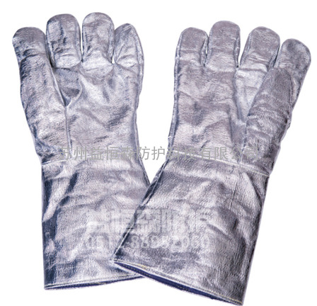 苏州劳保用品 E-LA10 铝箔耐高温布 隔热层铝箔 耐辐射高温手套