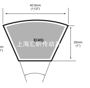 MITSUBOSHI三星 RUBBERV-BELT 40*25MM E型三角带规格表