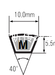     MITSUBOSHI RUBBERV-BELT M10*5.5MM型三角带规格表