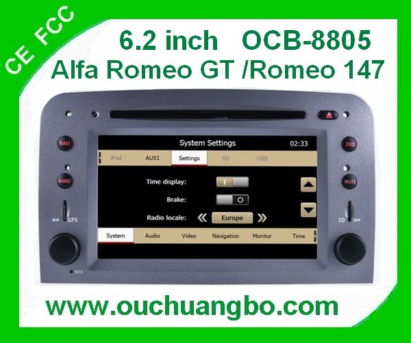 Ouchuangbo DVD Player Navi Radio System for Alfa R