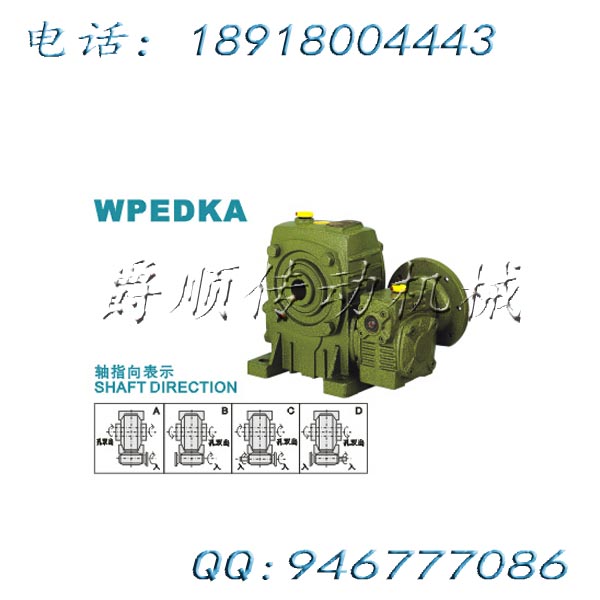 WPEDKA155-250-1/200-5.5KW老式双级蜗轮减速机