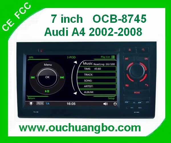 Ouchuangbo Car DVD System Radio Player for Audi A4