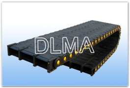 供应DLMA-静音系列工程塑料拖链型号规格齐全也可根据客户要求制作有现货河北拖链生产厂家