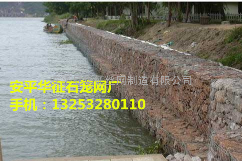 安平华征生态河道修复护坡护堤绿化专用铁丝石笼网