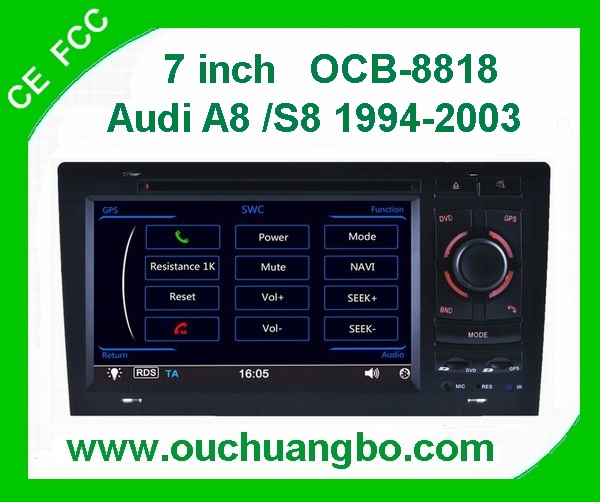 Ouchuangbo DVD Player for Audi A8 /S8(1994-2003) G