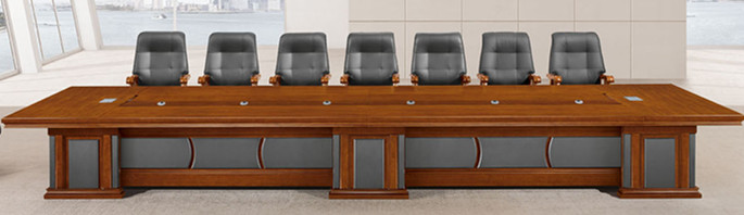 办公家具 实木油漆会议桌 高档办公会议桌 会议洽谈桌