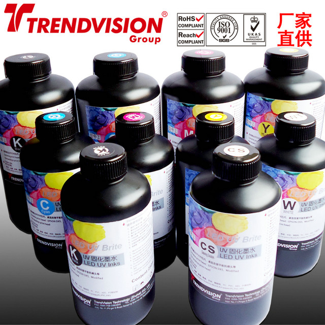 供应UV墨水 压电LED灯UV固化墨水 1000ml 传美讯供应 流畅性超好