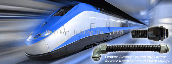 Delikon Flexible Conduit and Fittings for mass tra