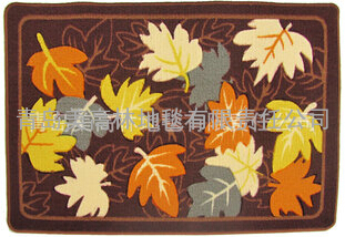 深秋叶子图案地毯