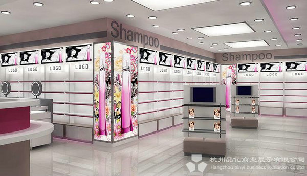 价格划算的杭州化妆品展柜|具有品牌的化妆品柜台设计制作首选品亿商业展示