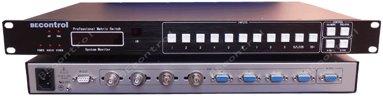 4路VGA+4路视频混合切换器