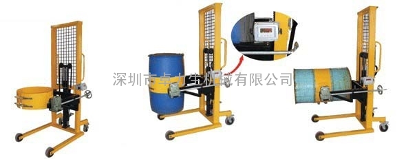 深圳供应电子称重式液压油桶搬运装卸倒料车