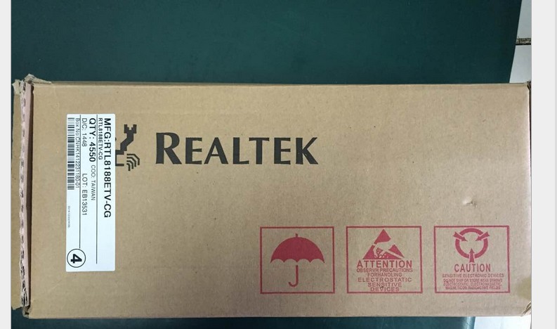 Realtek：RTL8188ETV WIFI芯片  原装台湾瑞昱 无线局域网(WLAN)