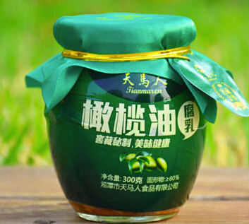 湖南湘潭特产供应优质货源天马人300克尊品橄榄油腐乳瓶装