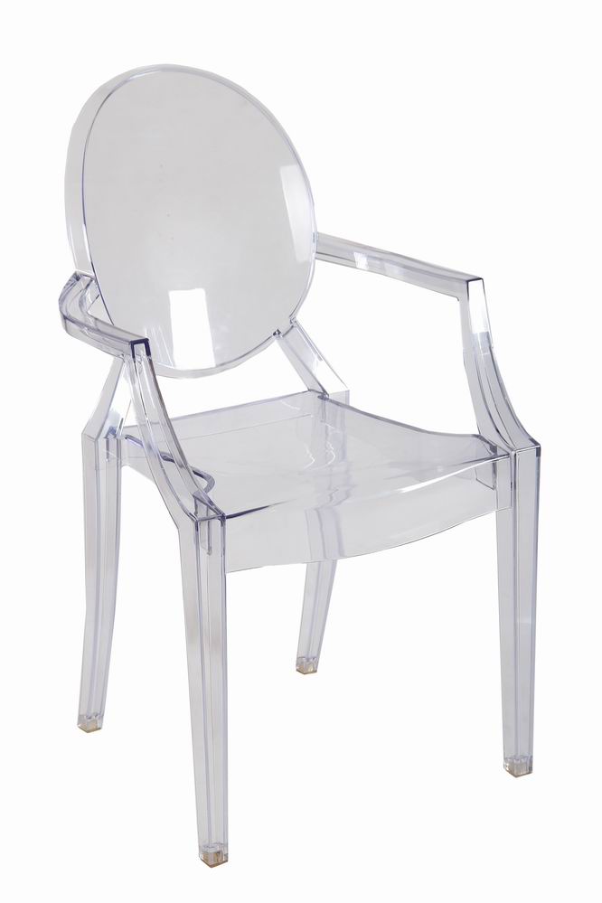 Commercial morden resin ARM Louis ghost chair