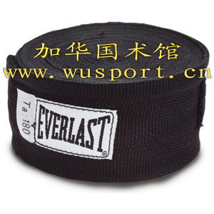 黑色绷带品牌拳击绷带 泰拳缠手护手带 everlast绷带