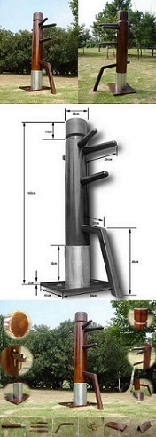 一米四高度立式木人桩 全国超低价咏春拳木人桩