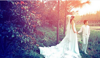 外景婚纱照拍摄技巧 人与自然的完美结合
