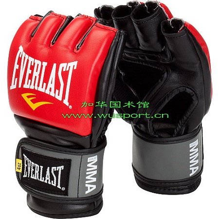 美国everlast拳击手套训练拳套正品分指红色手套MMA 沙包手套
