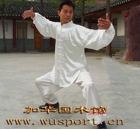 白色全码太极拳服武术服装表演服中性练功服装功夫套装 特价促销