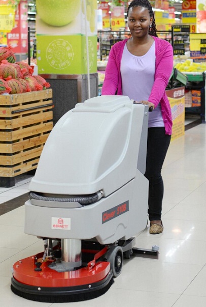商场超市大理石地面保洁全自动洗地机 