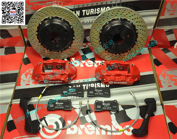 意大利原装正品BREMBO GT版4活塞刹车卡钳竞技系列刹车套装