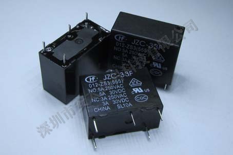 宏发（HF）继电器JZC-33F/005-ZS3,原装新货。