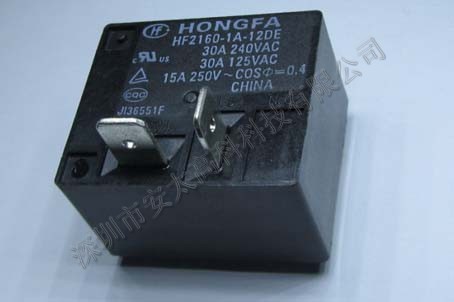 宏发（HF）继电器HF2160-1A-12DE,原装新货。